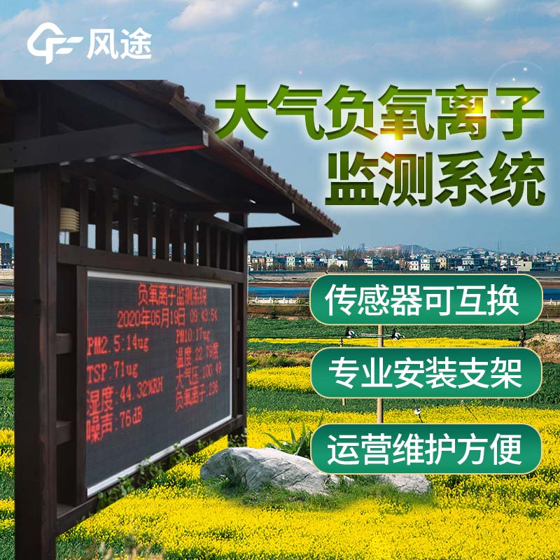 全彩屏綜合負(fù)氧離子監(jiān)測(cè)站